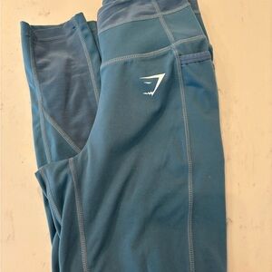 Gymshark Teal Leggings with Logo